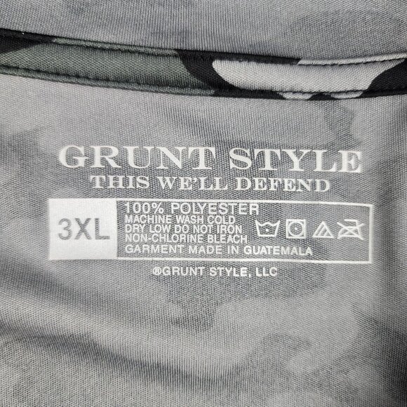 Grunt Style Hoodie Mens 3XL Multi Camo This Will Defend Overwatch L/S Pullover - Picture 3 of 9